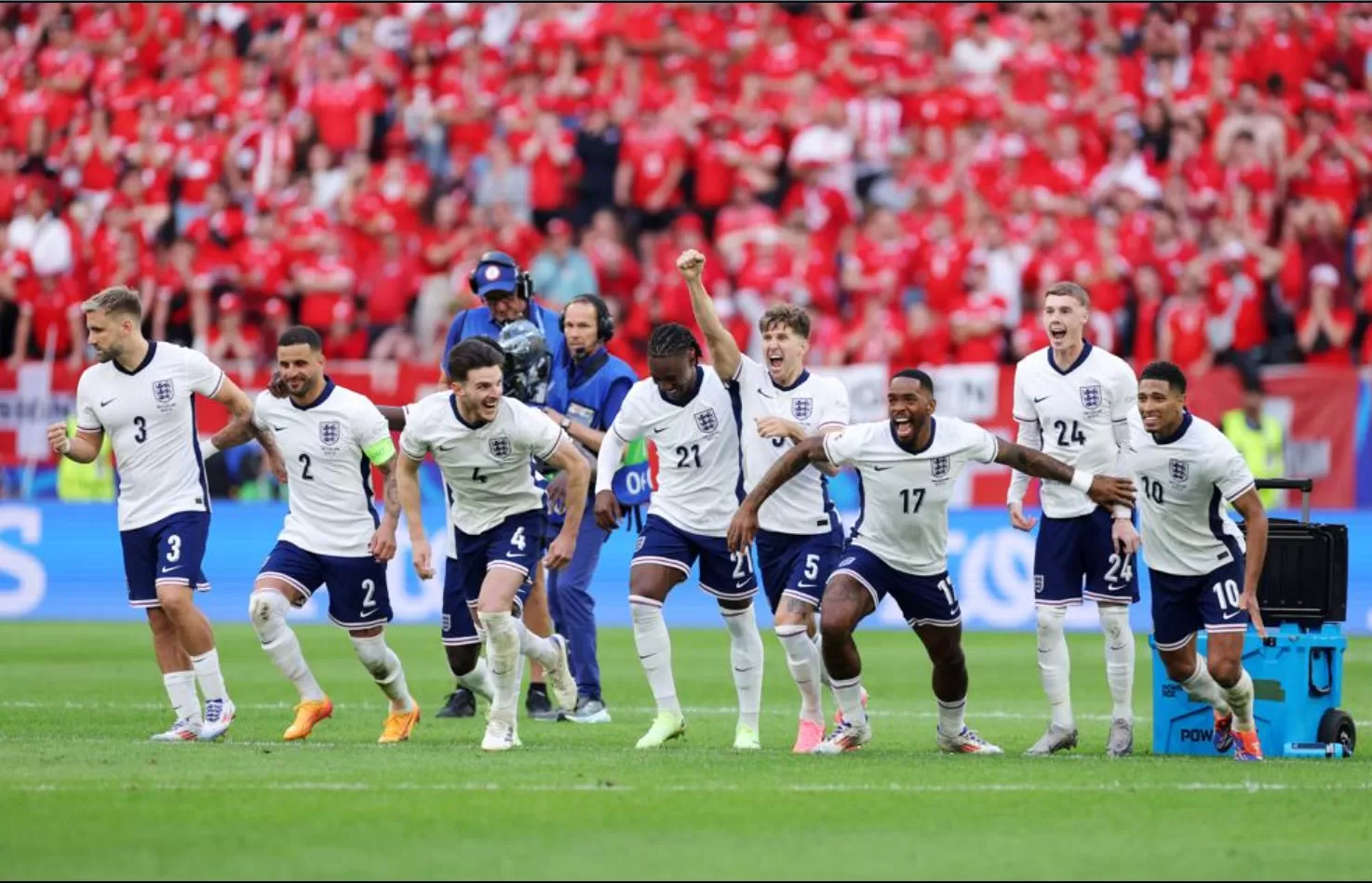 Timnas Inggris berhasil lolos ke semifinal EURO 2024 usai mengalahkan Swiss. (UEFA)